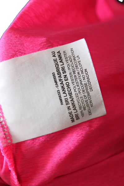 Nike Womens Camisole Pink Round Neck Solid Sports Recycled Polyester Size S