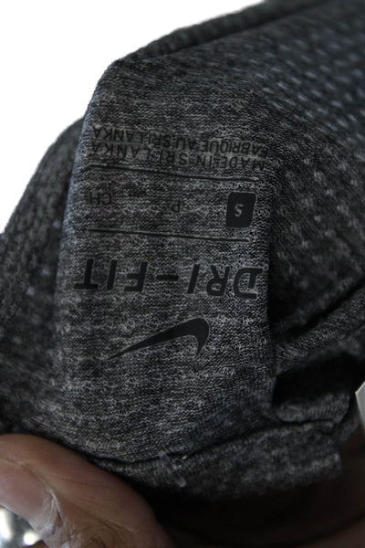 Nike Womens Basic Dark Gray Sleeveless High Neck Tank Polyester Size S