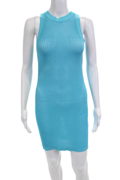 Solid & Striped Womens Light Blue Bodycon Tank Dress Sleeveless Mini Size XS