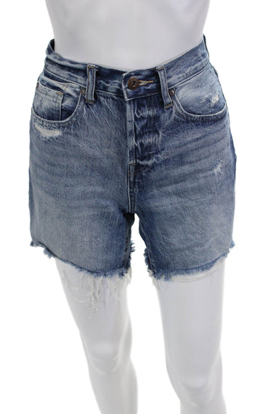 Pistola Unisex 90s Cotton Blue Shorts Size 24