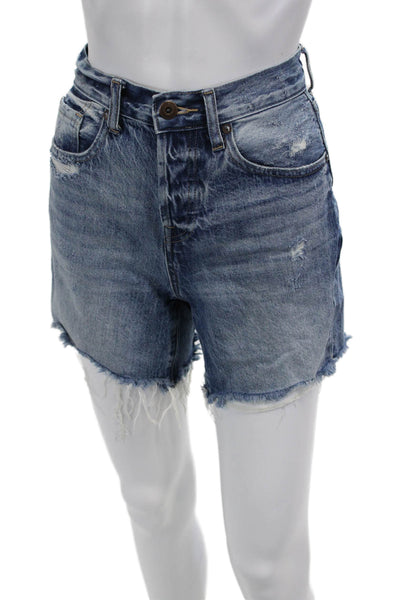Pistola Unisex 90s Cotton Blue Shorts Size 24