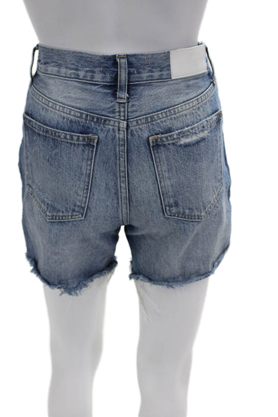 Pistola Unisex 90s Cotton Blue Shorts Size 24