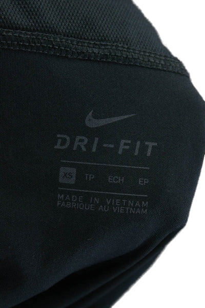 Nike Unisex Sports Solid Dark Gray Polyester Blend Shorts Size XS