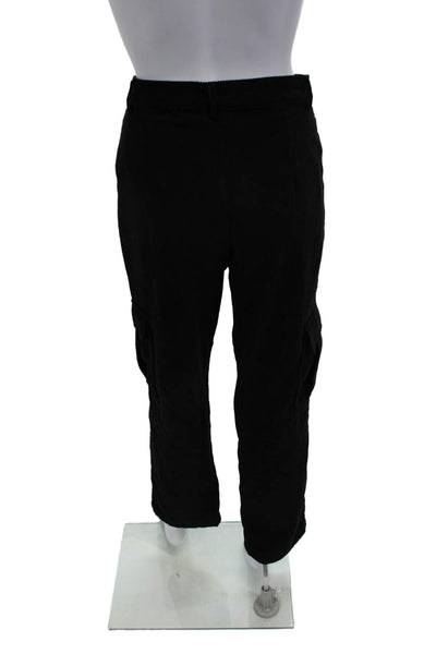 Superdown Unisex Cargo Pants Black Polyester Spandex Size XS