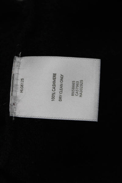 Halogen Womens Pullover Sweater 100% Cashmere Black Crewneck Longsleeve Size XS
