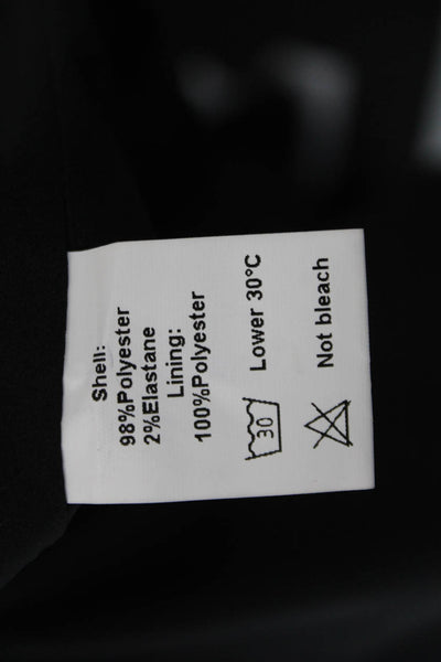 SNDYS. Women Sleeveless Button-Up Top Black Round Neck Size 2XS