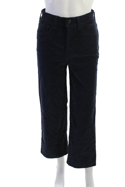 J Crew Womens Cropped Dark Blue Pants Size 23