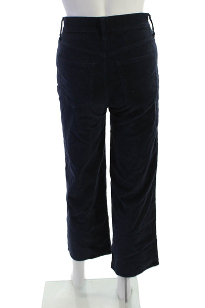 J Crew Womens Cropped Dark Blue Pants Size 23
