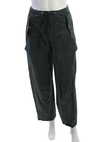 Superdown Unisex Green Cargo Drawstring Cotton Pants Size 2XS