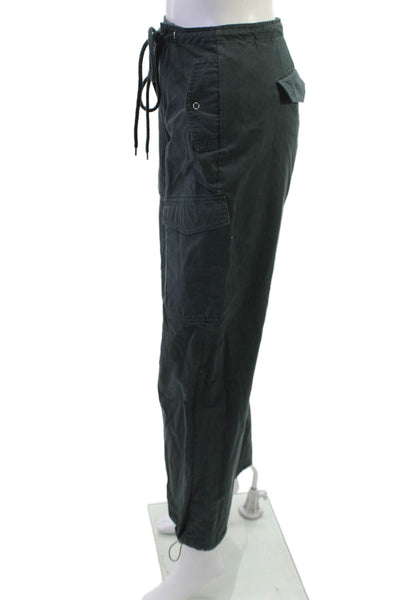 Superdown Unisex Green Cargo Drawstring Cotton Pants Size 2XS