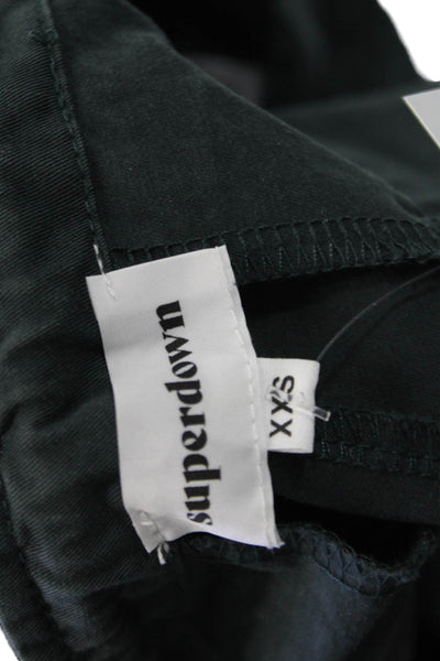 Superdown Unisex Green Cargo Drawstring Cotton Pants Size 2XS