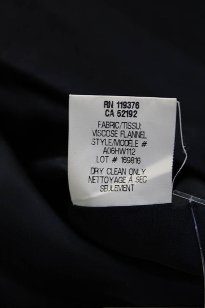 Helmut Lang Women Black Collared Button Blazer Long Sleeve Virgin Wool Size 2
