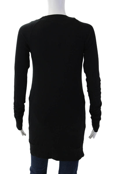 C&C California Women Black V-Neck Button Cardigan Size XS