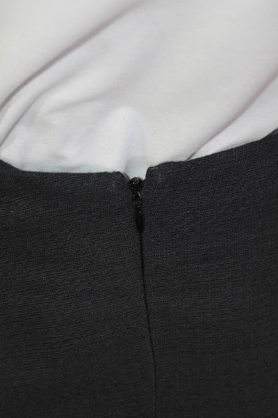 Marni Women Straight Pencil Silk Skirt Black Solid Size 42