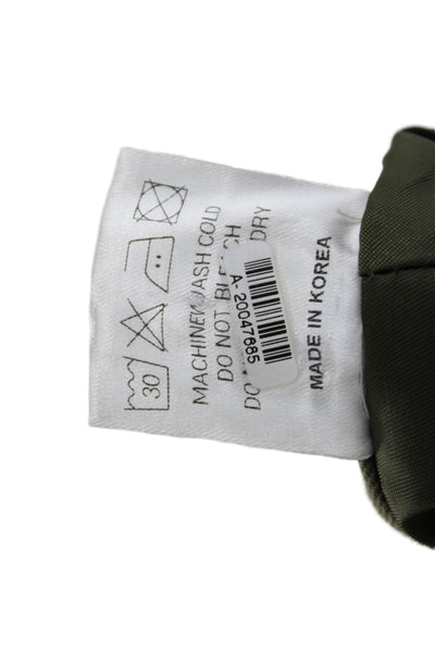 The Frankie Shop Women Cargo Mini Skort Green 100% Cotton Short Size XS
