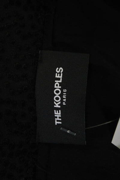 The Kooples Womens A-Line Mini Polka Dot Black Viscose Skirt Size 3