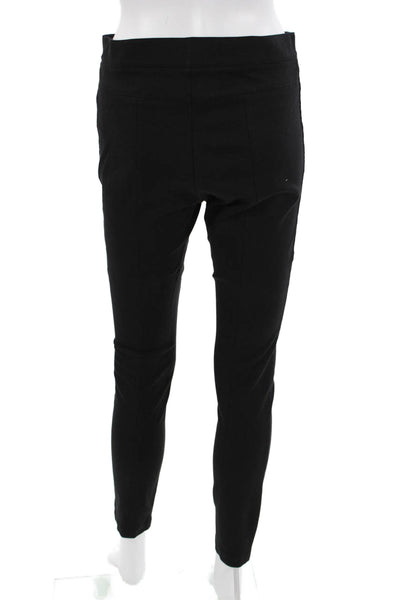 J Crew Women Ankle Dress Pants Black Button Closure Viscose Blend Size 4