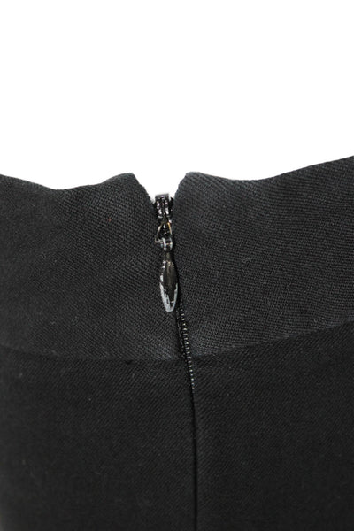 J Crew Womens Ankle Cropped Dress Pants Black Hook & Eye Size 4