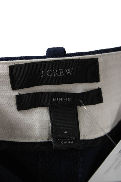 J Crew Women Dark Blue Cropped Ankle Dress Pants Size 4