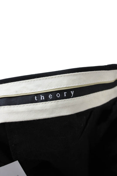 Theory Mens Dress Pants Black Polyamid Lycra Inseam 30 Size 2