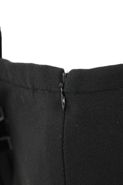 Armani Collezioni Women Dress Pants Black Hook & Eye 95% Cotton Size S
