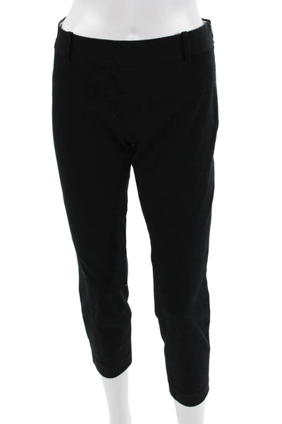 J Crew Women Black Ankle Cropped Dress Pants Hook & Eye Size 4