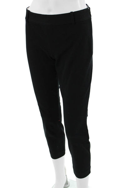 J Crew Women Black Ankle Cropped Dress Pants Hook & Eye Size 4