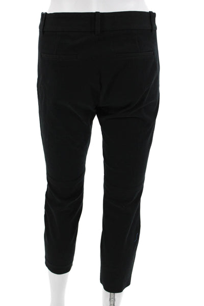 J Crew Women Black Ankle Cropped Dress Pants Hook & Eye Size 4
