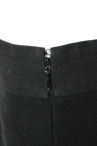 J Crew Women Black Ankle Cropped Dress Pants Hook & Eye Size 4