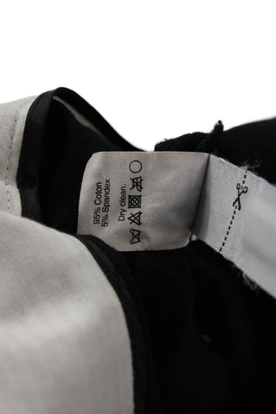 J Crew Women Black Ankle Cropped Dress Pants Hook & Eye Size 4