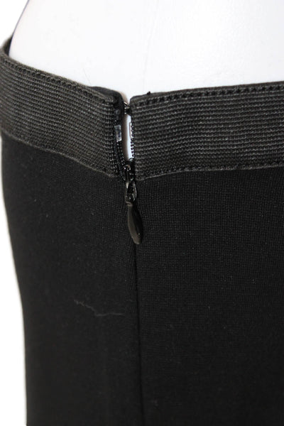 Elie Tahari Womens Ankle Dress Pants Black Zip Size 4