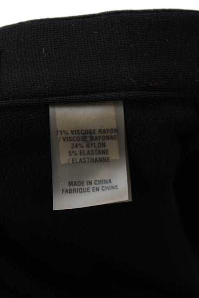 Elie Tahari Womens Ankle Dress Pants Black Zip Size 4