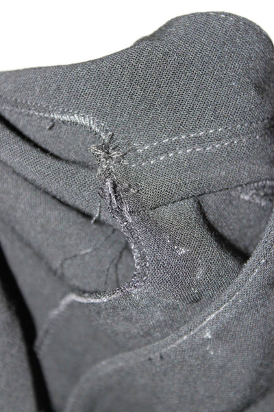 Fendi Women Black Sleeveless Shift Dress Round Neck Polyester Blend Size XS