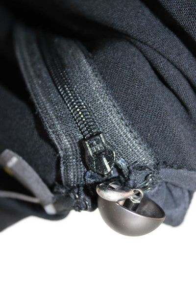 Fendi Women Black Sleeveless Shift Dress Round Neck Polyester Blend Size XS