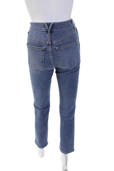 Veronica Beard Womens Ankle Skinny Jeans Blue High Rise Size 24