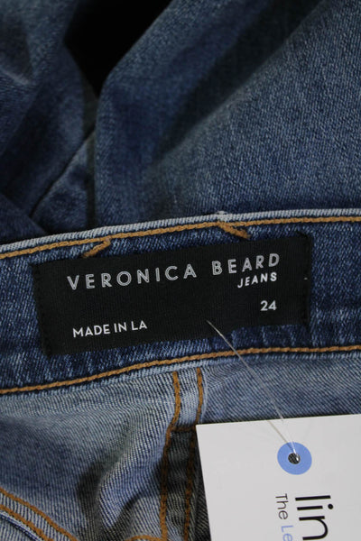 Veronica Beard Womens Ankle Skinny Jeans Blue High Rise Size 24