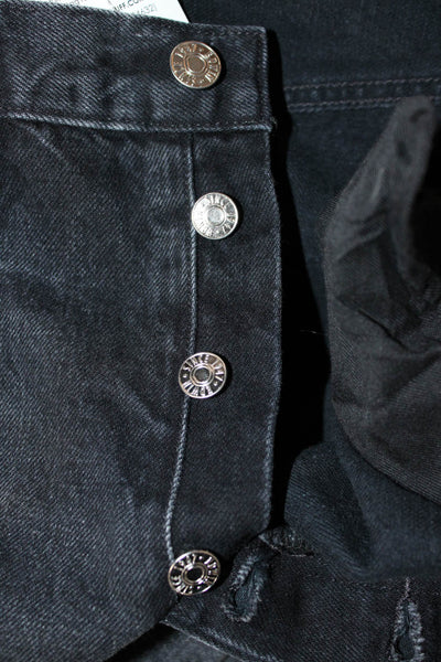 Edwin Mens Bermuda Shorts Black 100% Cotton Button Closure 90s Size 32