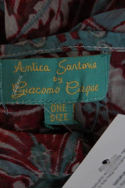 Antica Sartoria By Giacomo Cinque Womens Kaftan Light Blue Paisley Size One