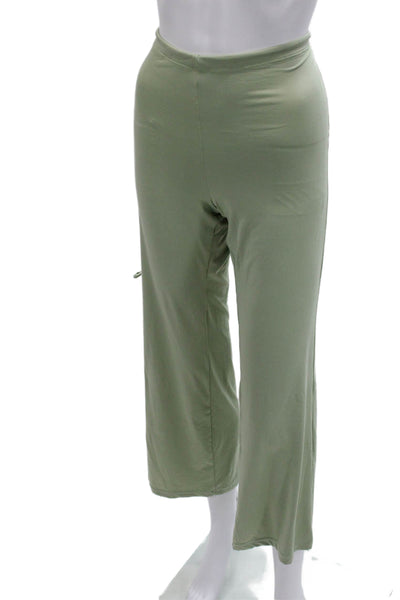 Kimberly Taylor Womens Cropped Green Pants Drawstring Polyester Blend Size XS