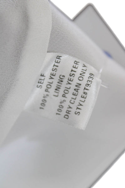 Decker Women White Camisole Tie Solid Polyester Sleeveless Size M