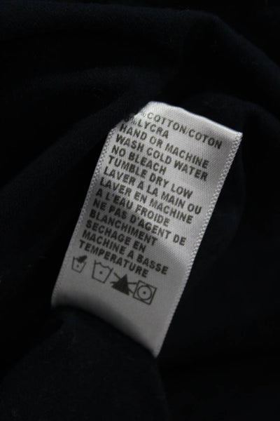 Standard James Perse Womens Black T-Shirt Crew Neck Cotton Lycra Size 3