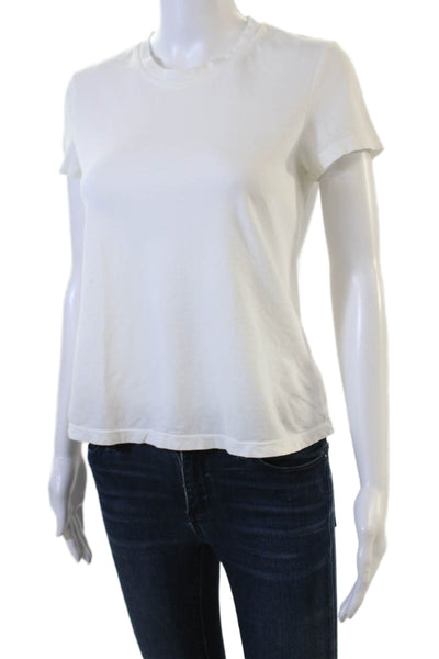 Standard James Perse Womens White Jersey Crew Short Sleeve Tee Size 0 Tall