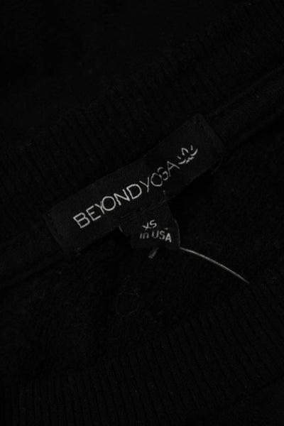 Beyond Yoga Womens Black Pullover Sweater Crew Neck Long Sleeve Size XS