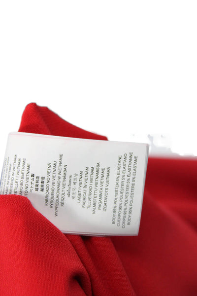 Michael Michael Kors Womens Kimono Tunic Blouse Red Petite Size S