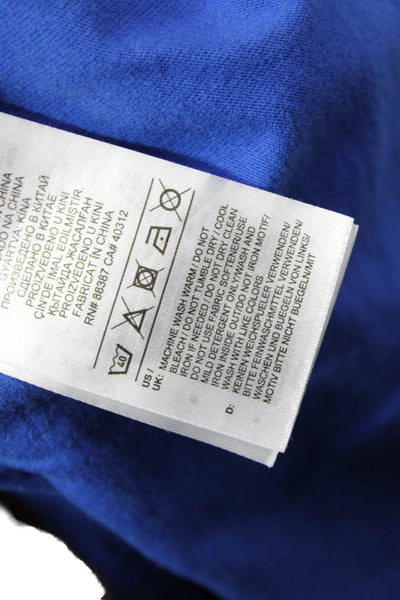 Adidas Women Blue Basic Cotton Crew Neck Short Sleeve T-Shirt Size M