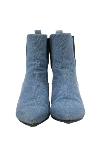 Archive Womens Denim Chelsea Boots Blue Size 7.5