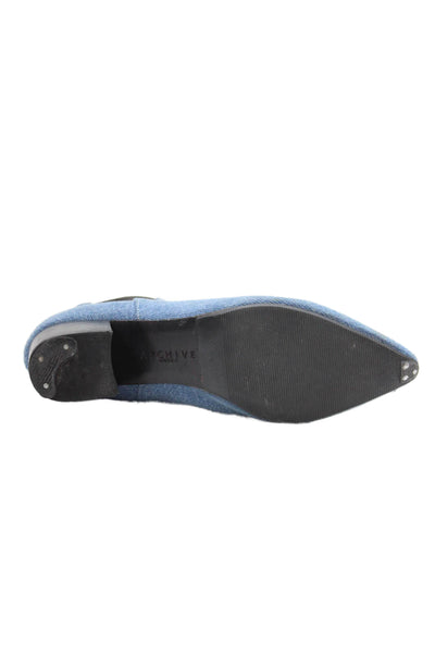 Archive Womens Denim Chelsea Boots Blue Size 7.5