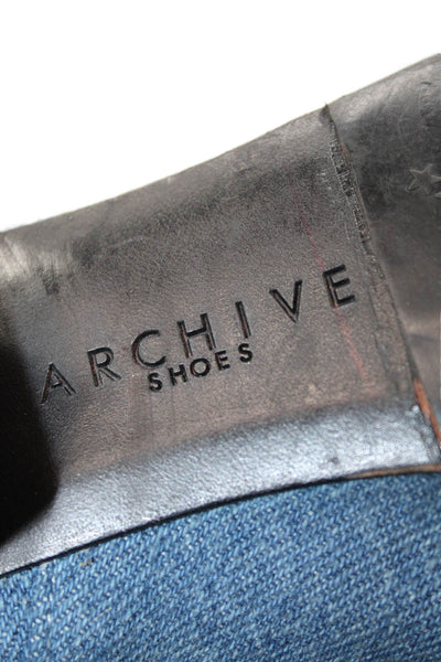 Archive Womens Denim Chelsea Boots Blue Size 7.5