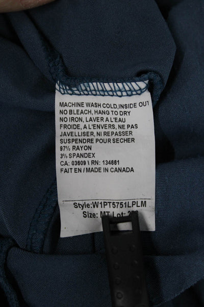 Ginger Womens A-Line Maxi Skirt Dark Blue Rayon Spandex Size S