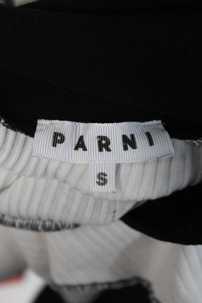 Parni Women A-Line Maxi Skirt Black 98% Cotton 2% Spandex Size S